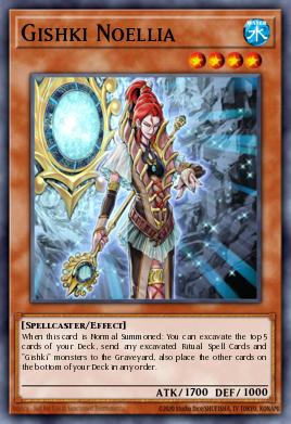 Gishki Noellia Yu-Gi-Oh card