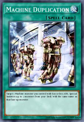 Machine Duplication Yu-Gi-Oh card