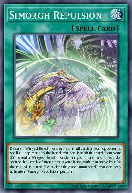 Simorgh Repulsion Yu-Gi-Oh card
