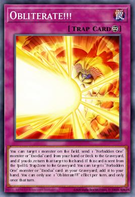 Obliterate!!! Yu-Gi-Oh card