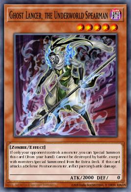Ghost Lancer, the Underworld Spearman Yu-Gi-Oh card