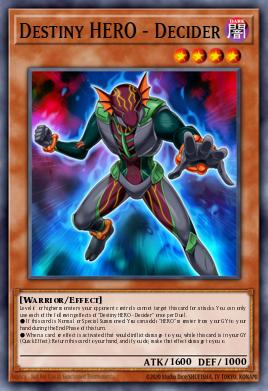 Destiny HERO - Decider Yu-Gi-Oh card