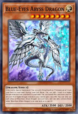 Blue-Eyes Abyss Dragon Yu-Gi-Oh card