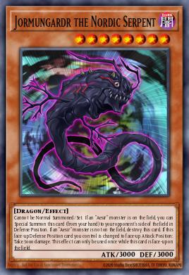 Jormungardr the Nordic Serpent Yu-Gi-Oh card
