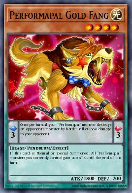 Performapal Gold Fang Yu-Gi-Oh card