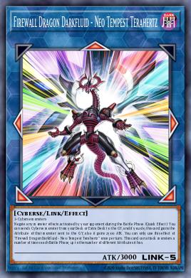 Firewall Dragon Darkfluid - Neo Tempest Terahertz Yu-Gi-Oh card