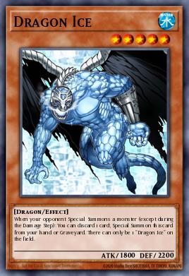 Dragon Ice Yu-Gi-Oh card