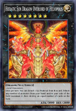 Hieratic Sun Dragon Overlord of Heliopolis Yu-Gi-Oh card