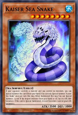 Kaiser Sea Snake Yu-Gi-Oh card