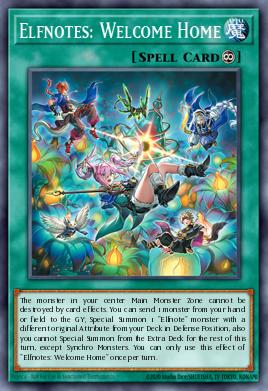 Elfnotes: Welcome Home Yu-Gi-Oh card