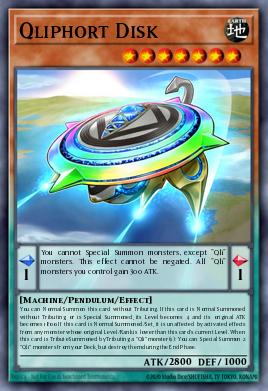Qliphort Disk Yu-Gi-Oh card