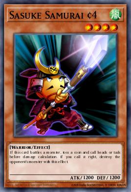 Sasuke Samurai #4 Yu-Gi-Oh card