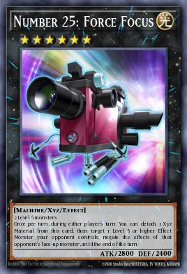 Number 25: Force Focus Yu-Gi-Oh card