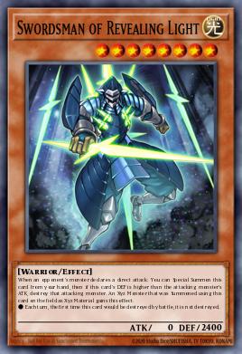Swordsman of Revealing Light Yu-Gi-Oh card