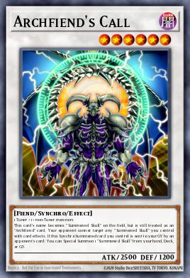 Archfiend's Call Yu-Gi-Oh card