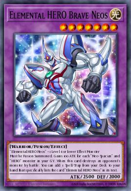 Elemental HERO Brave Neos Yu-Gi-Oh card