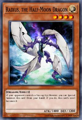 Radius, the Half-Moon Dragon Yu-Gi-Oh card
