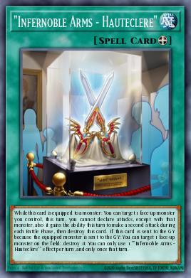 "Infernoble Arms - Hauteclere" Yu-Gi-Oh card