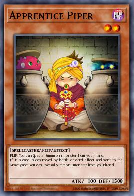 Apprentice Piper Yu-Gi-Oh card