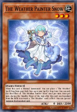 The Weather Painter Snow Yu-Gi-Oh card
