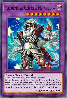 Performapal Odd-Eyes Metal Claw Yu-Gi-Oh card