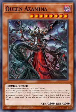 Queen Azamina Yu-Gi-Oh card