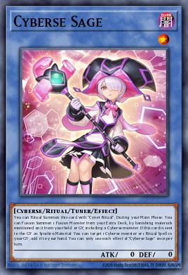 Cyberse Sage Yu-Gi-Oh card