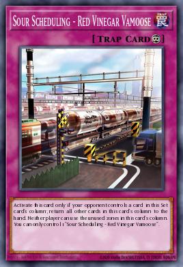 Sour Scheduling - Red Vinegar Vamoose Yu-Gi-Oh card