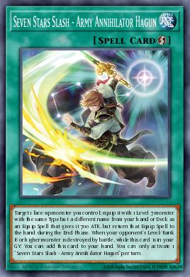 Seven Stars Slash - Army Annihilator Hagun Yu-Gi-Oh card