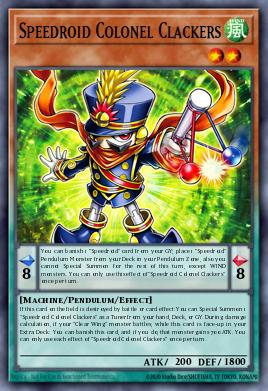 Speedroid Colonel Clackers Yu-Gi-Oh card
