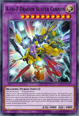 A-to-Z-Dragon Buster Cannon Yu-Gi-Oh card