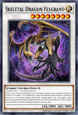 Skeletal Dragon Felgrand Yu-Gi-Oh card