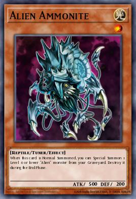Alien Ammonite Yu-Gi-Oh card