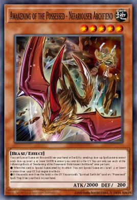 Awakening of the Possessed - Nefariouser Archfiend Yu-Gi-Oh card