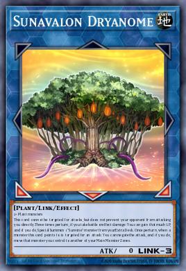 Sunavalon Dryanome Yu-Gi-Oh card