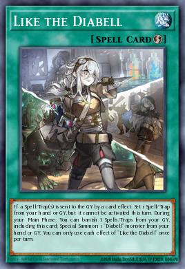 Like the Diabell Yu-Gi-Oh card