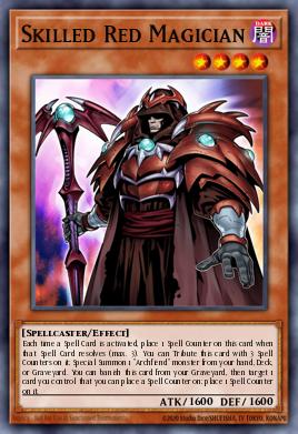 Skilled Red Magician Yu-Gi-Oh card