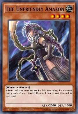 The Unfriendly Amazon Yu-Gi-Oh card