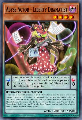 Abyss Actor - Liberty Dramatist Yu-Gi-Oh card