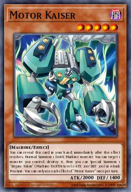 Motor Kaiser Yu-Gi-Oh card