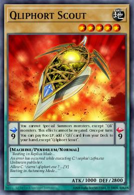 Qliphort Scout Yu-Gi-Oh card