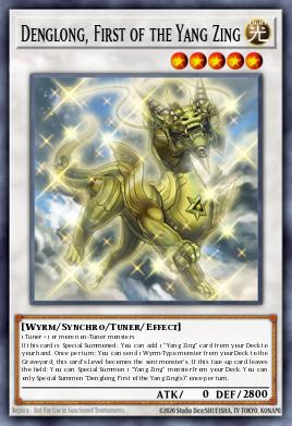 Denglong, First of the Yang Zing Yu-Gi-Oh card