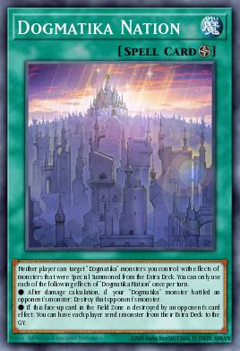 Dogmatika Nation Yu-Gi-Oh card