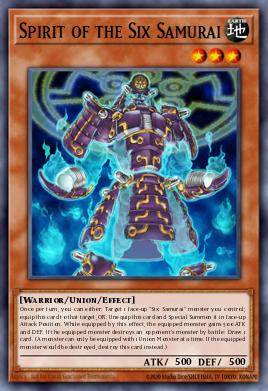 Spirit of the Six Samurai Yu-Gi-Oh card