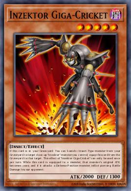 Inzektor Giga-Cricket Yu-Gi-Oh card