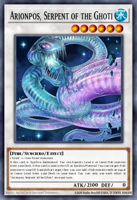 Arionpos, Serpent of the Ghoti Yu-Gi-Oh card