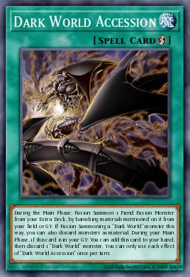 Dark World Accession Yu-Gi-Oh card