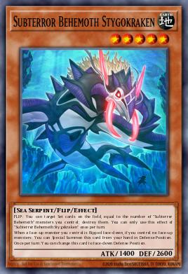 Subterror Behemoth Stygokraken Yu-Gi-Oh card
