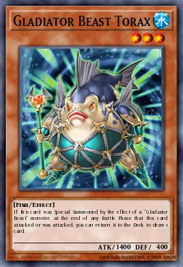 Gladiator Beast Torax Yu-Gi-Oh card