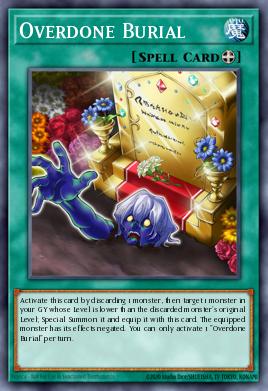 Overdone Burial Yu-Gi-Oh card